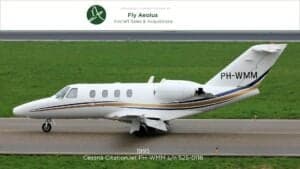 A Cessna CitationJet PH-WMM on the tarmac.