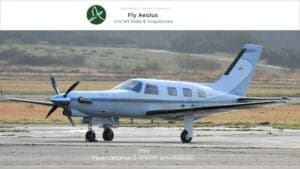Piper Jetprop 2-SNOW on the tarmac.