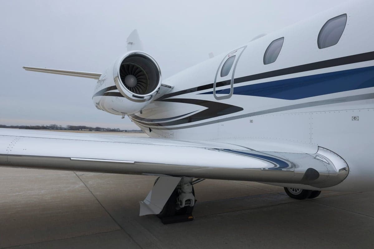 Cessna Citation Latitude on the tarmac.