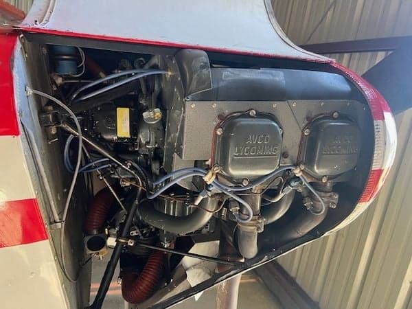Aircraft cockpit instrument panel with N226T visible.