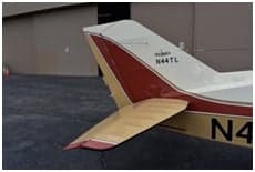Close-up of the aircraft's instrument panel.