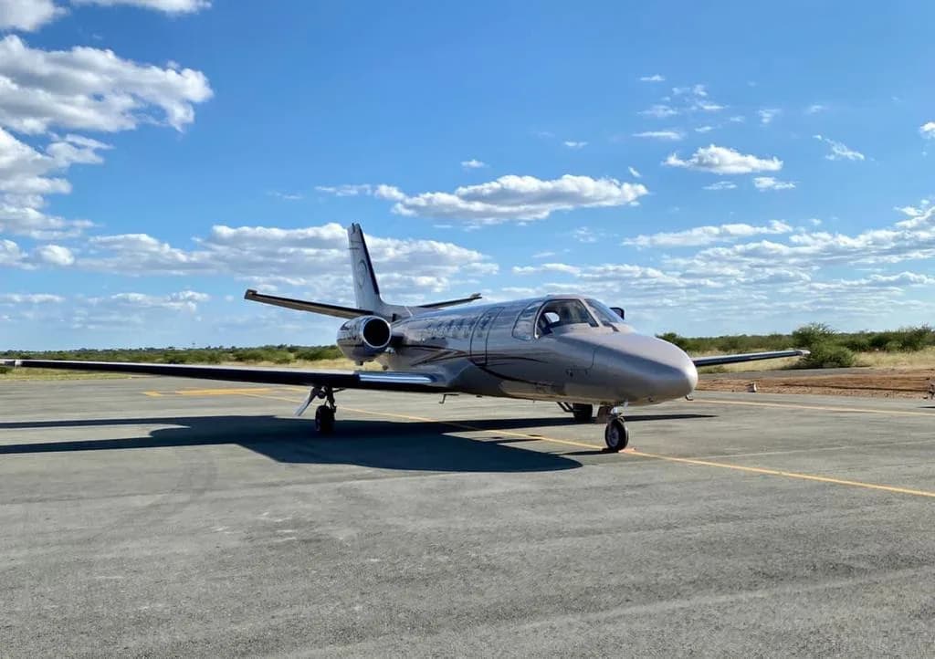 A2-PGC Cessna Citation Mustang on the tarmac.