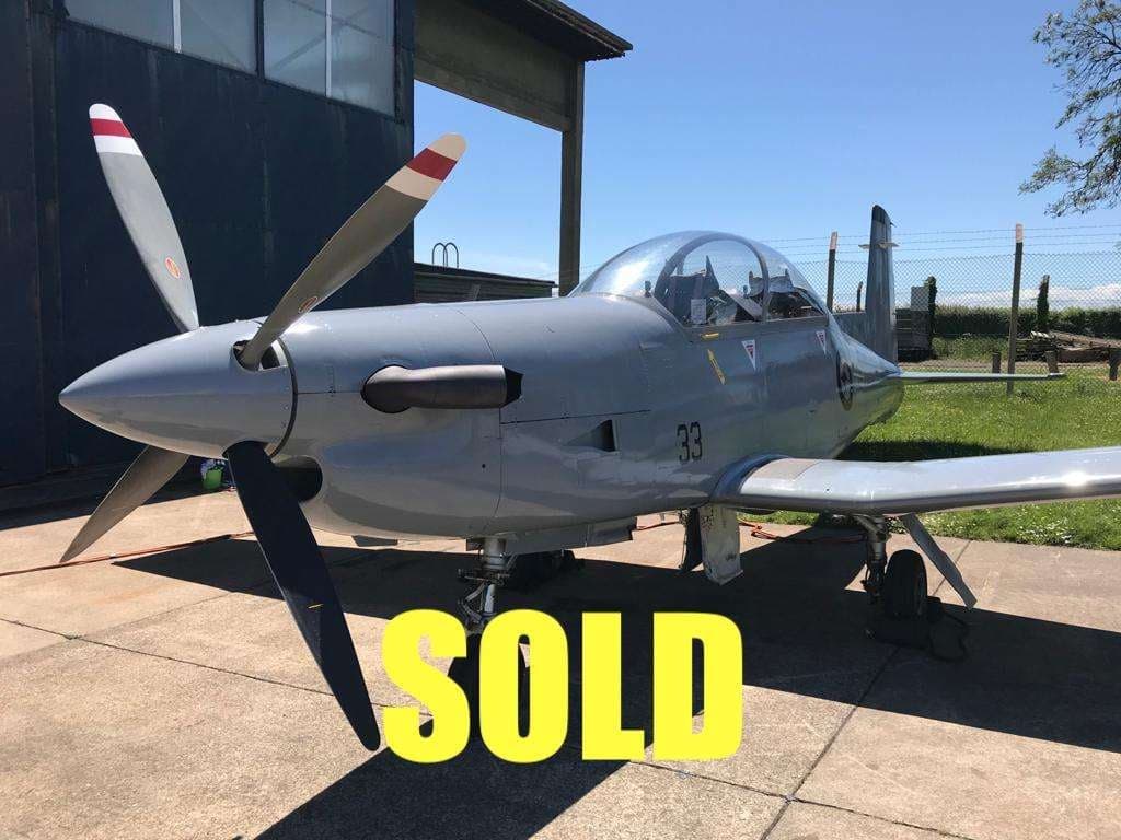 A gray aircraft with the word SOLD overlaid on the image.