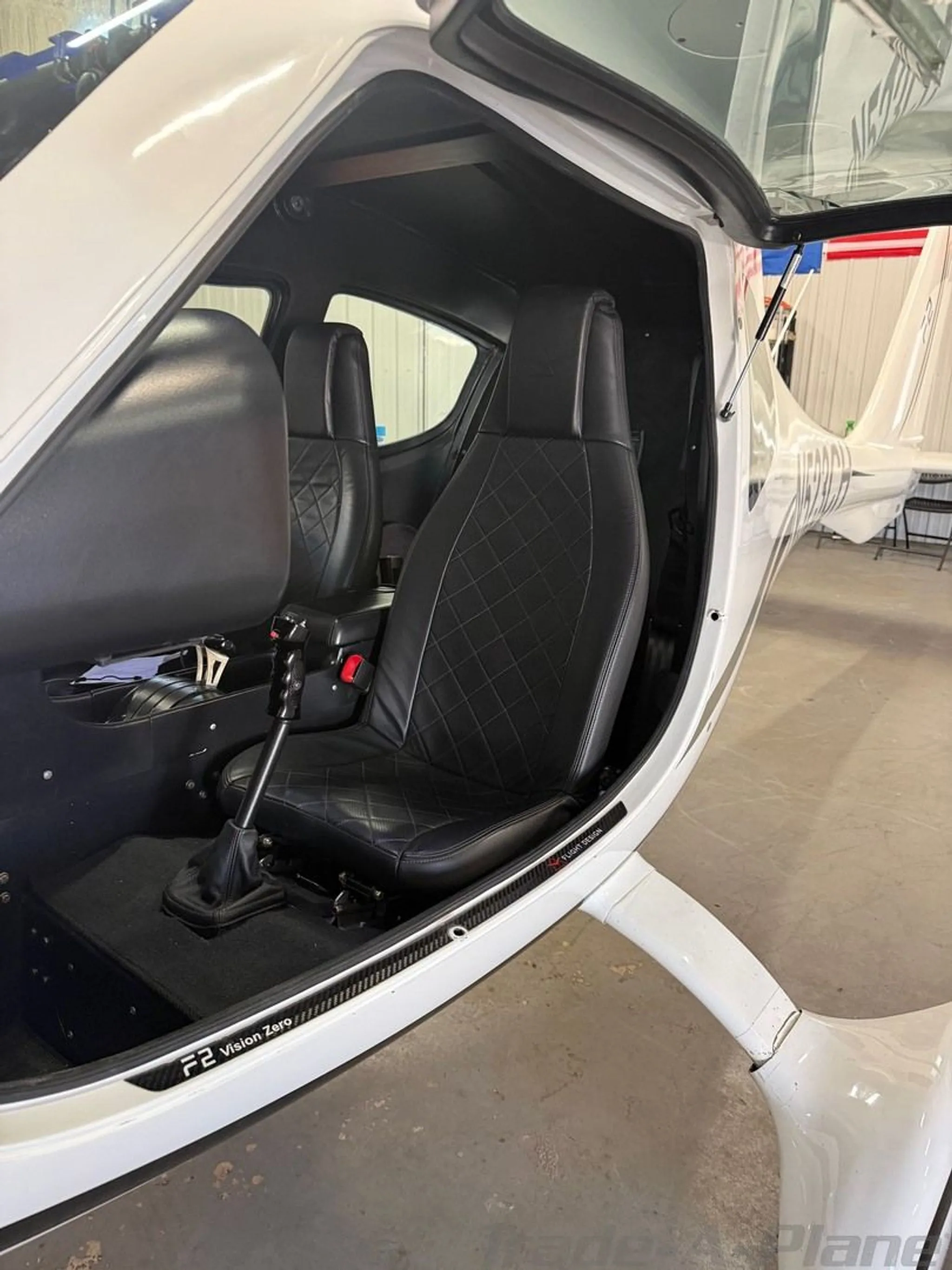Another view of the interior seat arrangement.