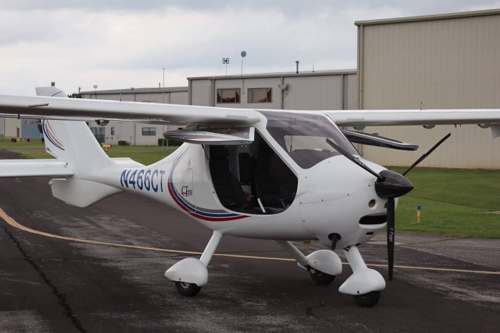 A CTLS aircraft with registration N466CT on the tarmac.