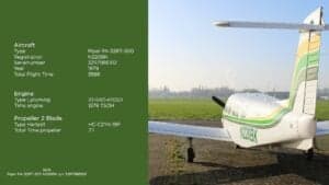 Piper Lance II aircraft with the registration number N220BK and aircraft specifications.