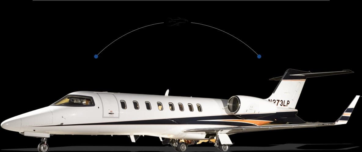 Side view of the N273LP aircraft against a black background.