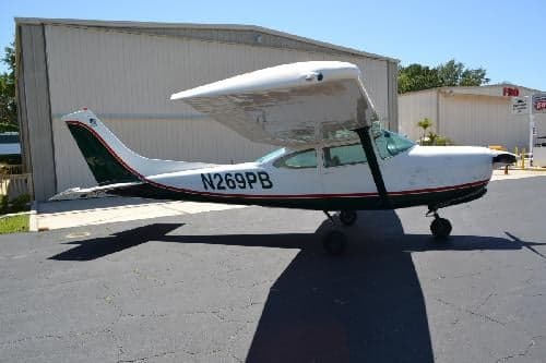 Side view of a Cessna 206H Stationair with registration N269PB.