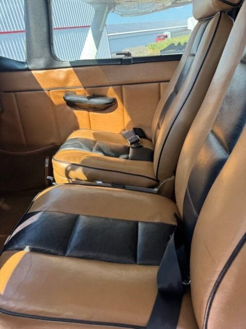 The interior seats of a Cessna Stationair 6.