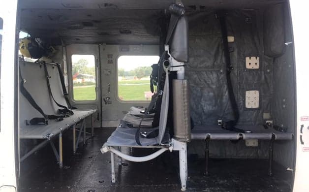 Instrument panel of a Bell 212 helicopter.