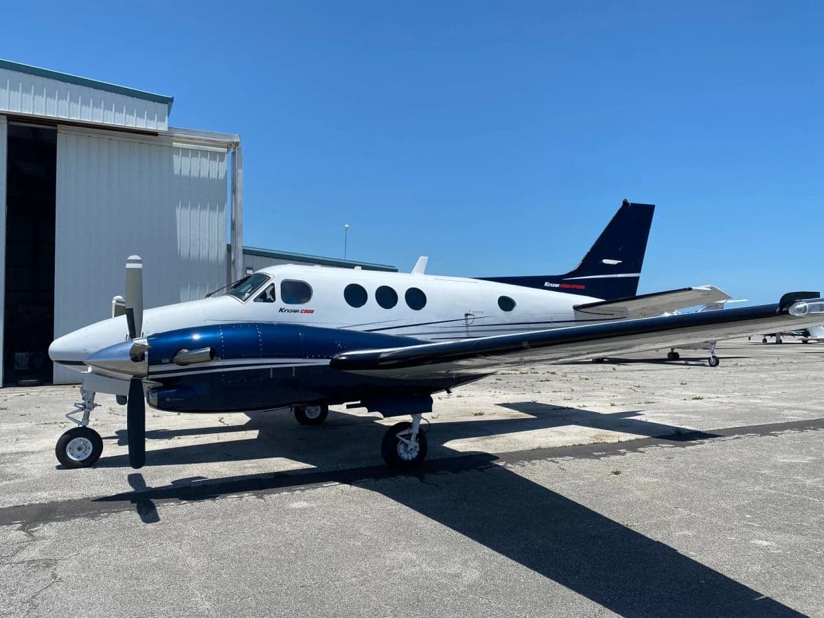 N70VR Beechcraft King Air on the tarmac.