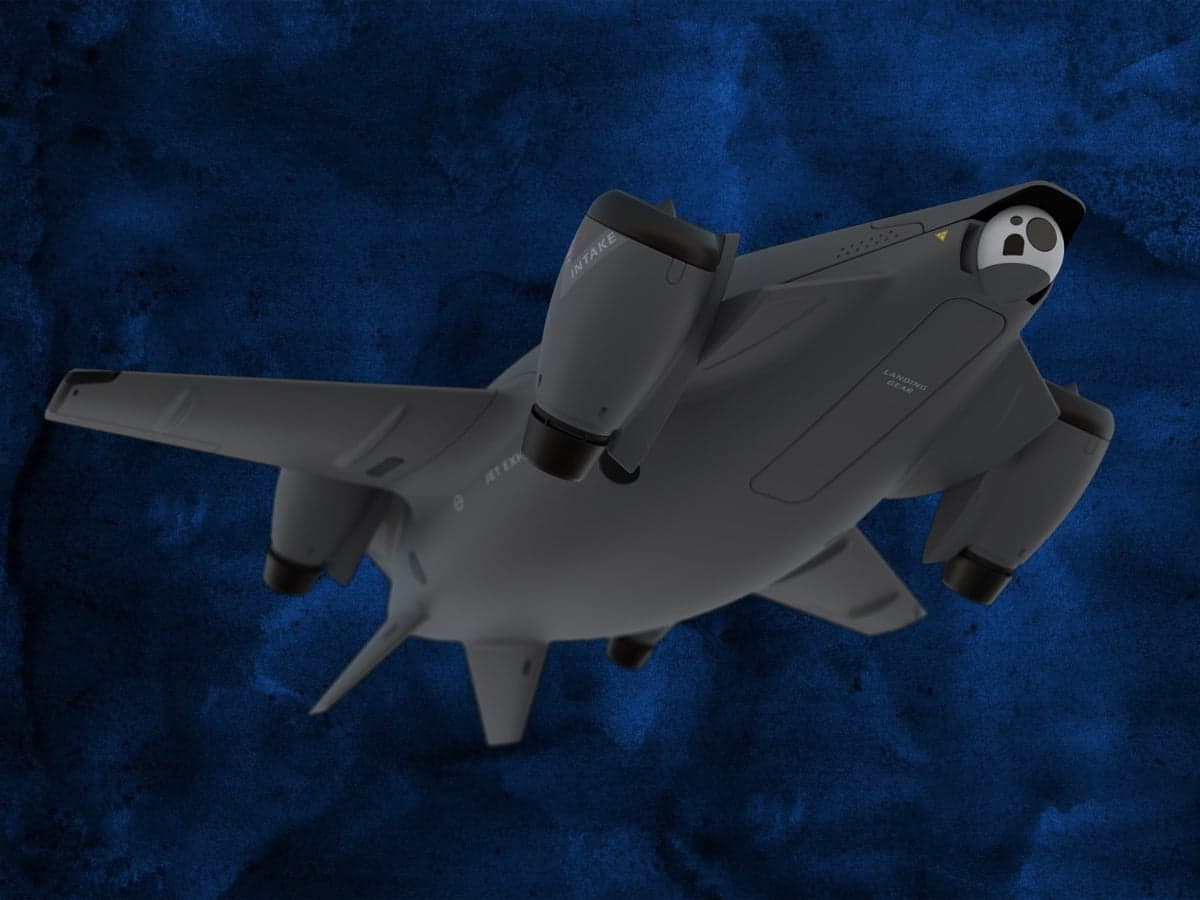 Mayman Aerospace aircraft, bottom view.