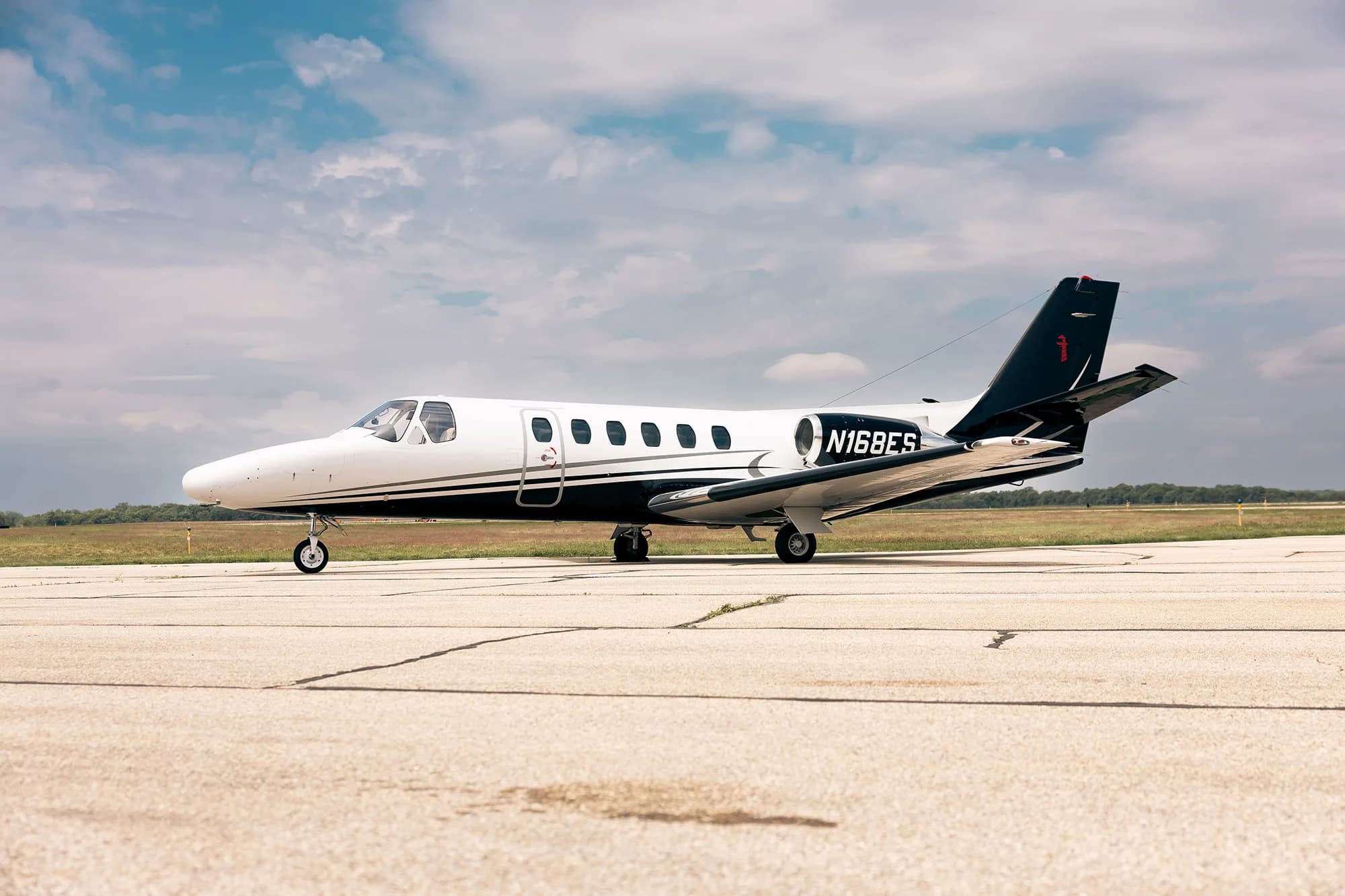Cessna Citation CJ1+ on the tarmac.