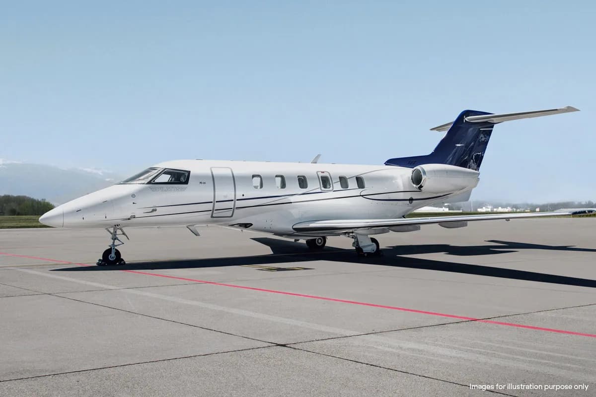 Pilatus PC-24 on the tarmac.