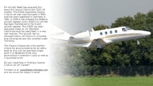 A Cessna CitationJet PH-WMM taking off.