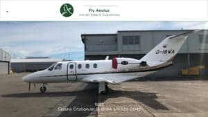 Cessna CitationJet D-IBWA on the ground.