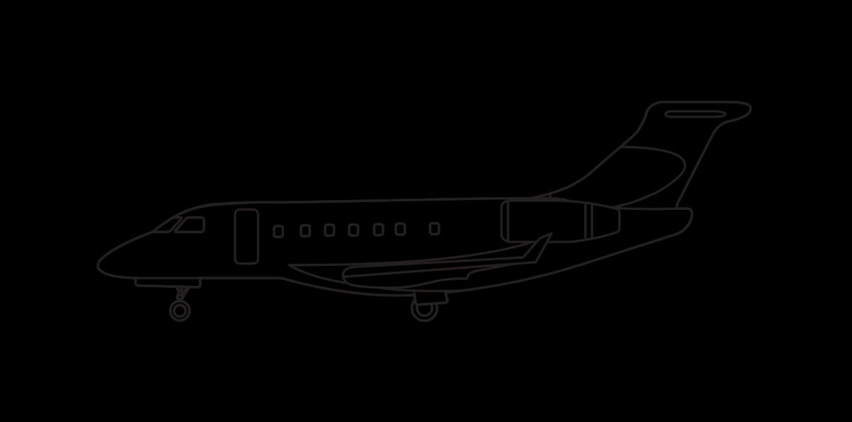 Line drawing of a Hawker aircraft.