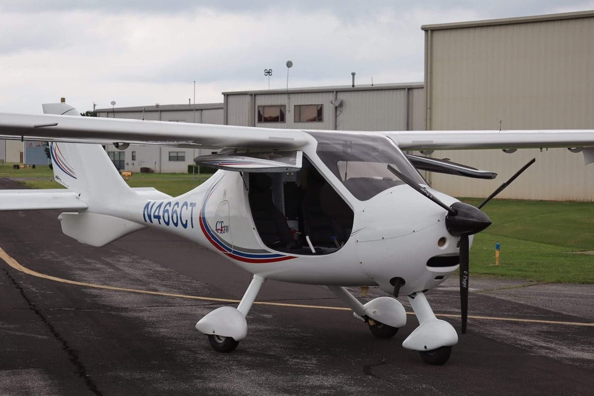 A CTLS aircraft with registration N466CT on the tarmac.