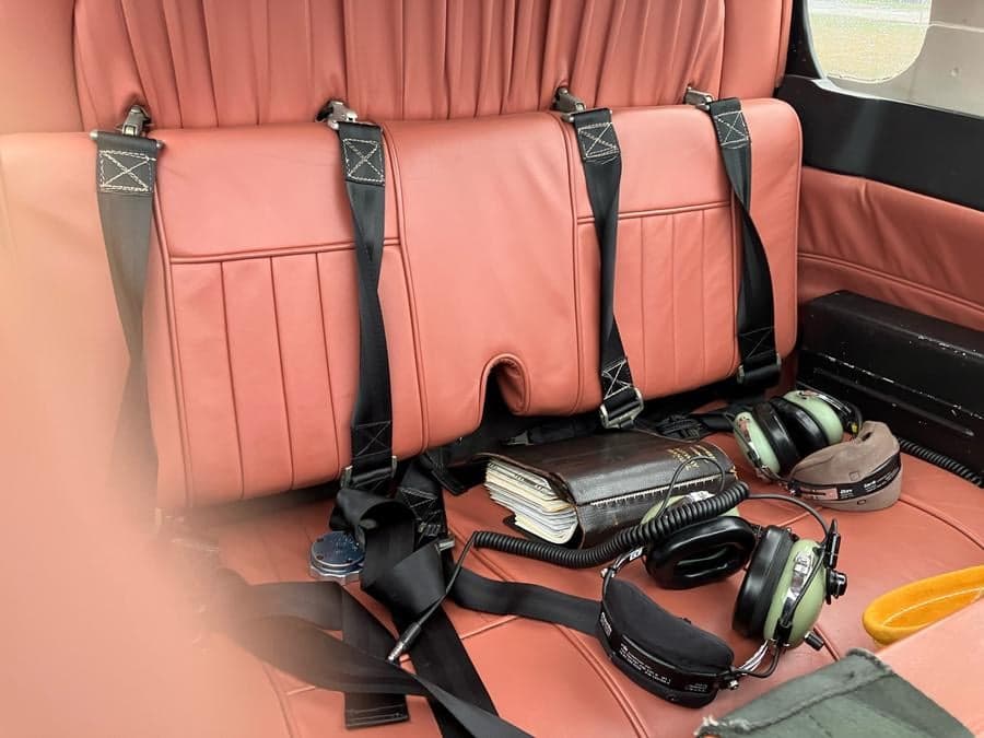 Rear seats and headsets of the Fouga CM.170 Magister, also known as a Paris II.