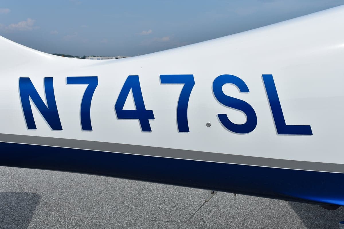 Front view of a Cirrus Columbia 350 aircraft.