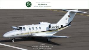 Cessna Citation 525 CJ1 aircraft with registration CS-DOI on the tarmac.