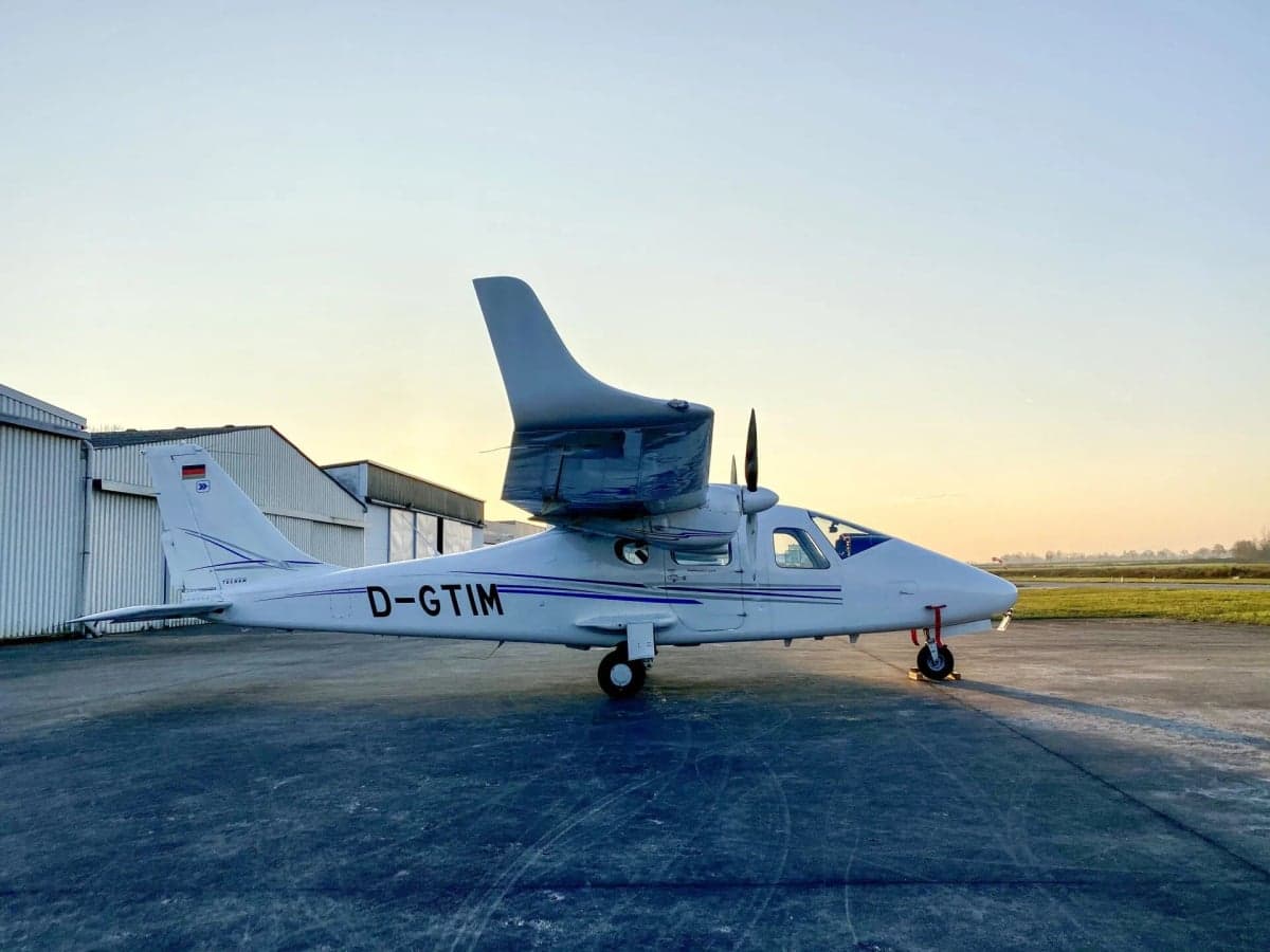 Tecnam P2006T D-GTIM parked on the tarmac