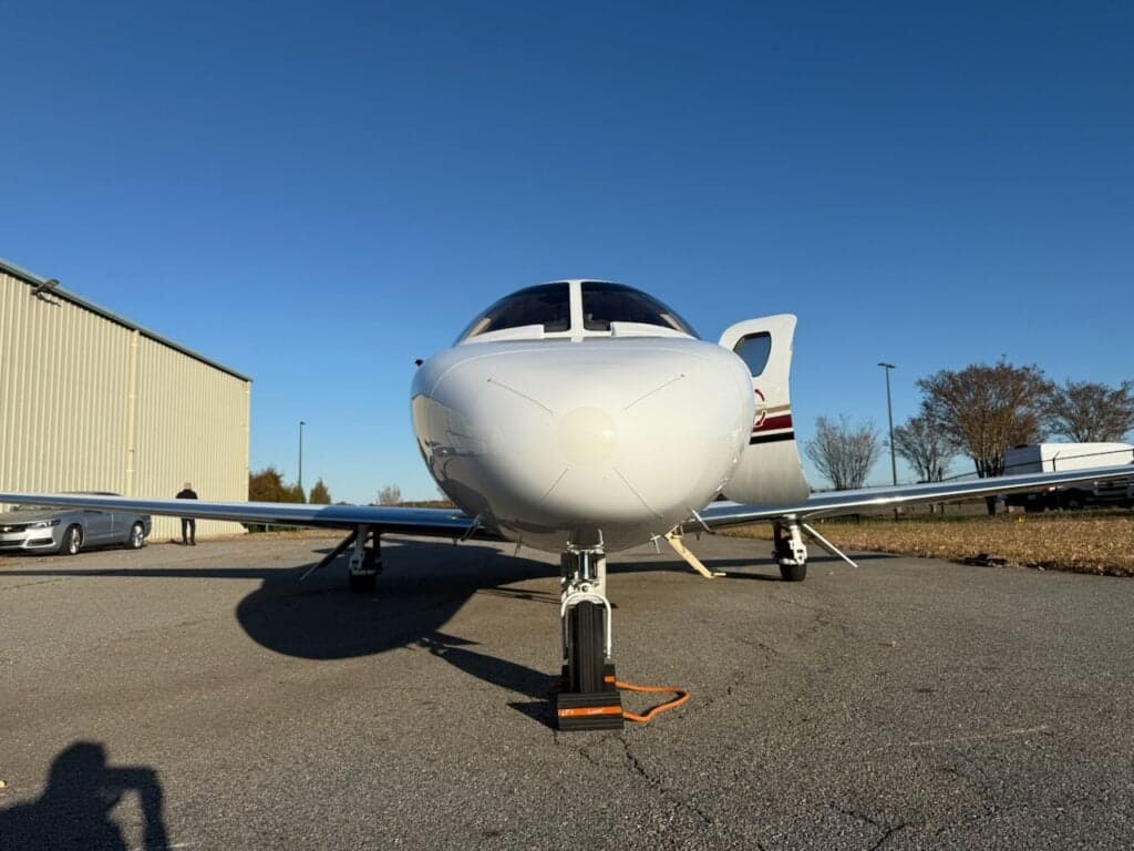 N525HD Cessna Citation CJ2+ tail and fuselage.