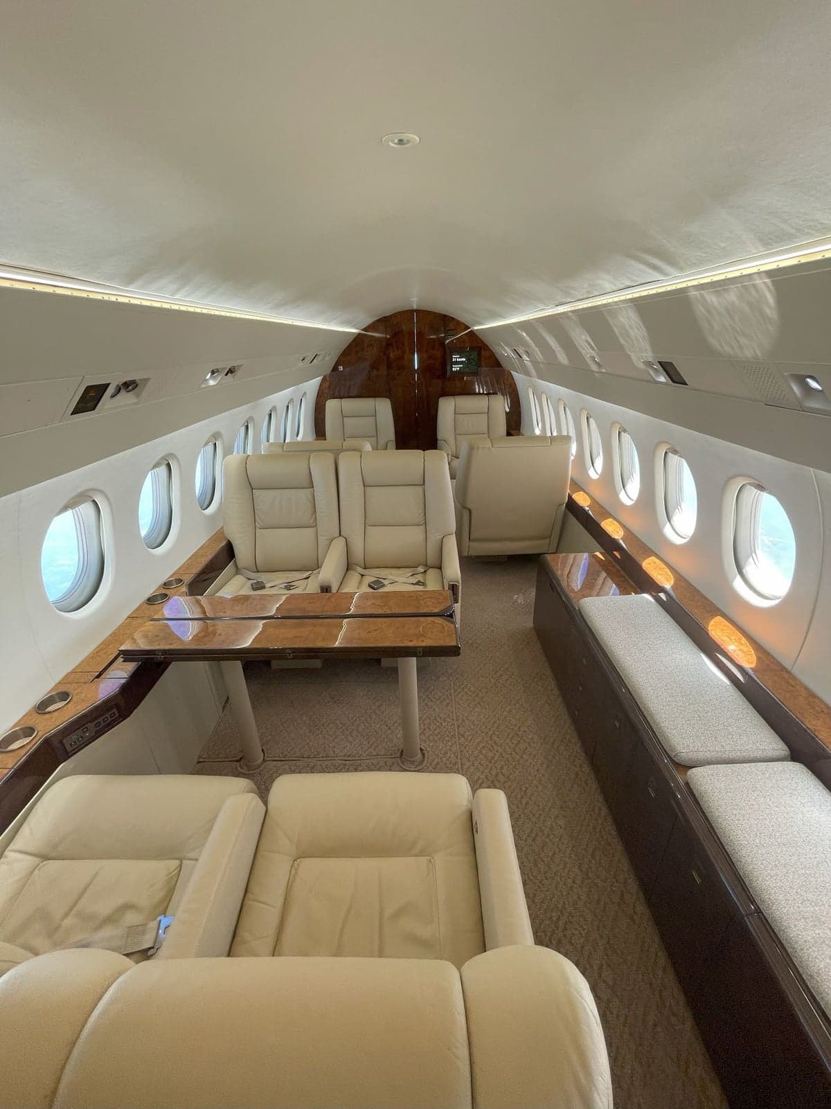 View of the Falcon 50 lavatory.