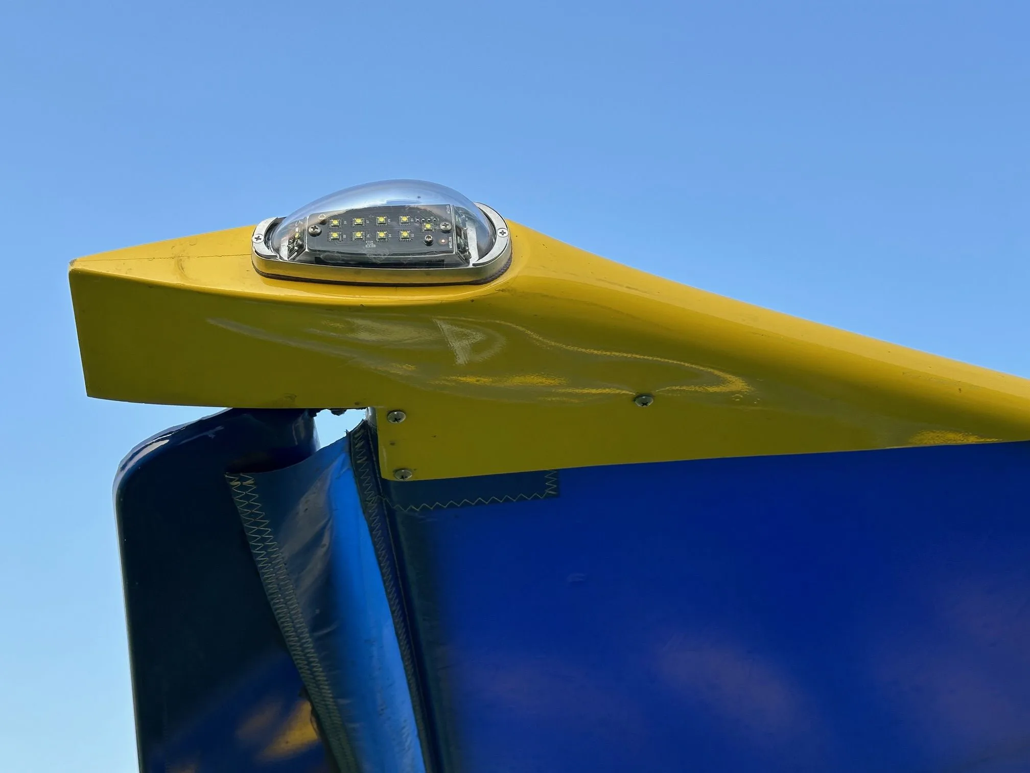 Close-up of the tail light on the Air-Cam.