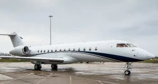 A Bombardier Global Express on the tarmac.