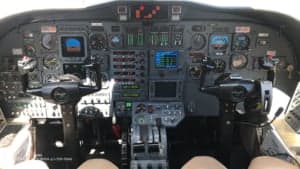 Instrument panel of the Cessna CitationJet.