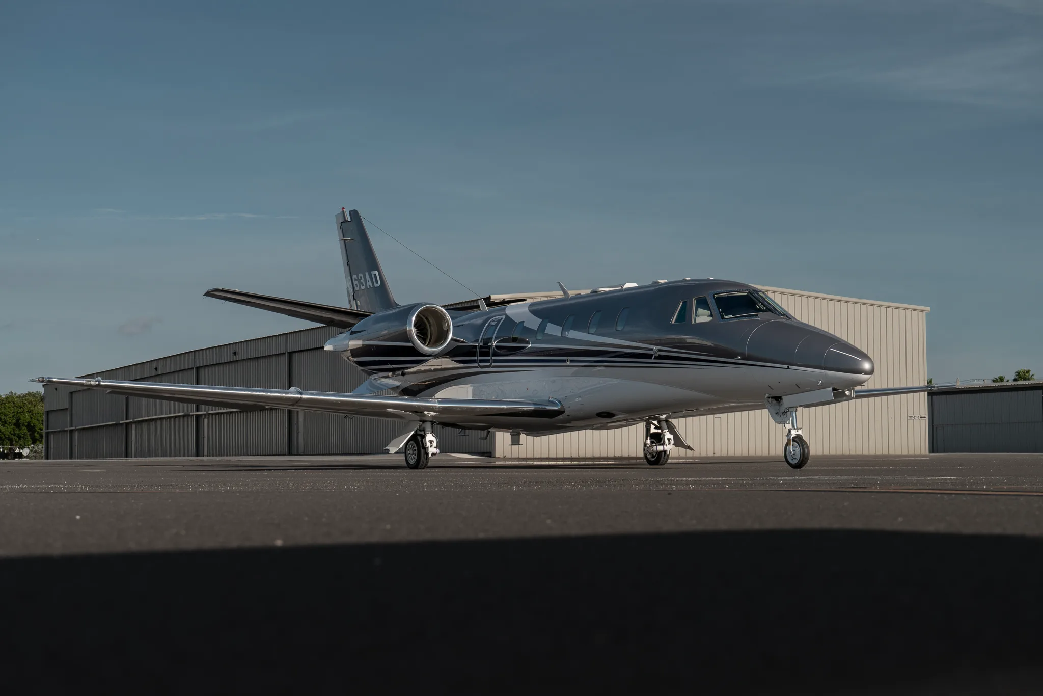 Cessna Citation XLS+ aircraft on the tarmac.