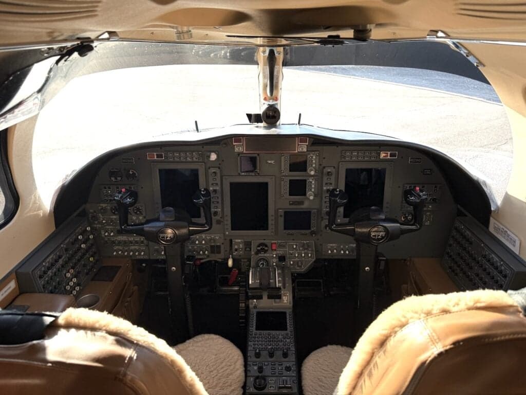 Side view of N525HD Cessna Citation CJ2+ on the tarmac.