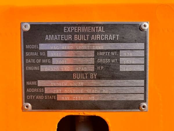 Close-up of the aircraft's engine and cowling.
