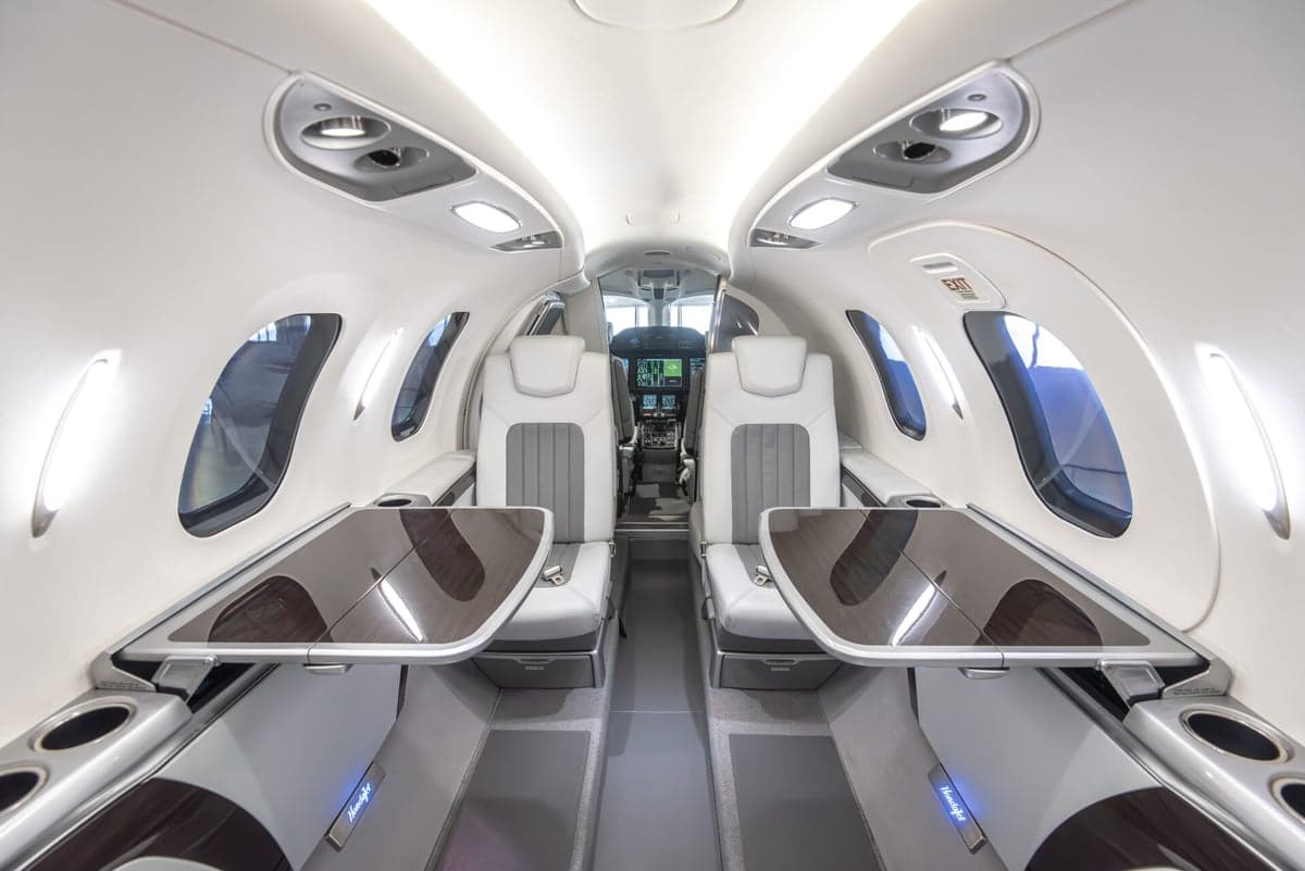 HondaJet HA-420 cockpit instrument panel.