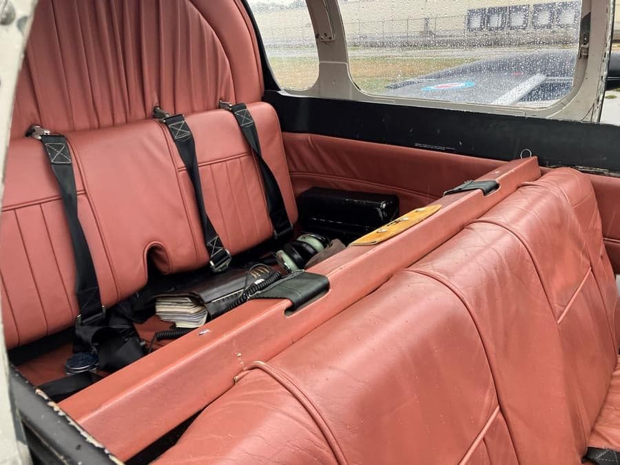 Rear seats of the Fouga CM.170 Magister, also known as a Paris II.